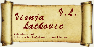 Višnja Latković vizit kartica